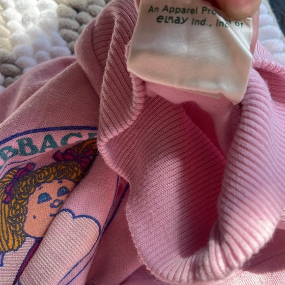 RARE VTG 1985 CABBAGE PATCH KIDS We're One of A Kind Mock Neck Graphic Shirt - Picture 4 of 13